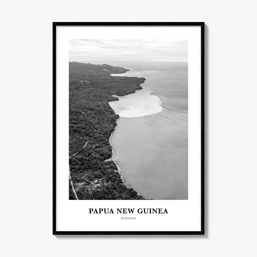 Papua New Guinea Classic Poster, framed poster mockup