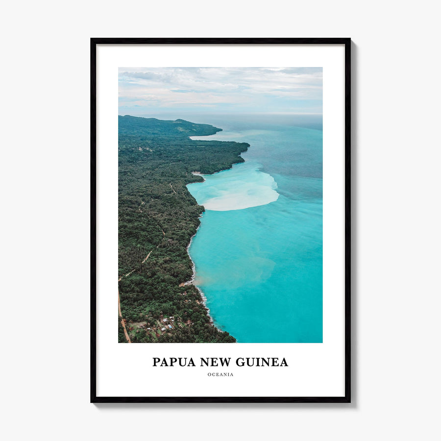 Papua New Guinea Classic Poster, framed poster mockup