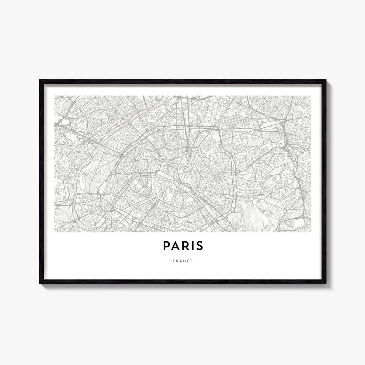 Paris Map Poster