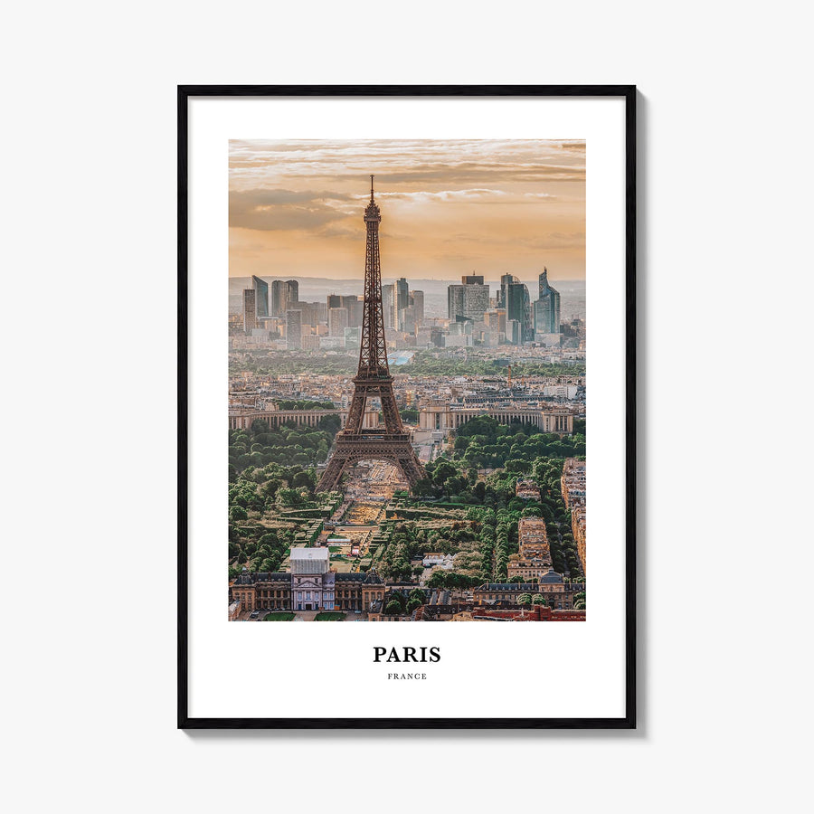 Paris colorful classic poster of France – vertical wall art, unframed print shown in interior mockup