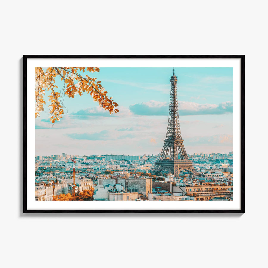 Paris Photo Poster, framed poster mockup, white border