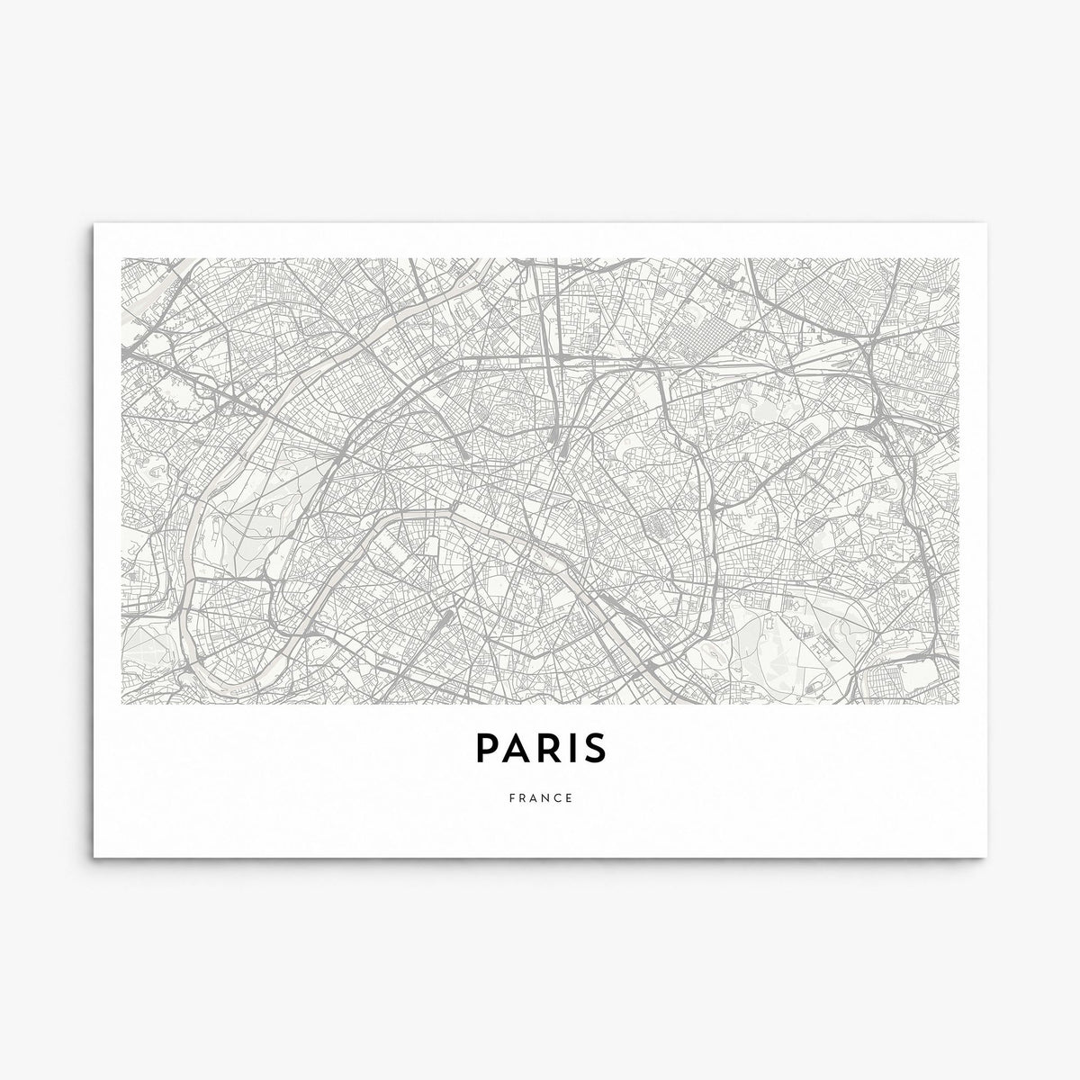 Paris Map Poster, print only (unframed)