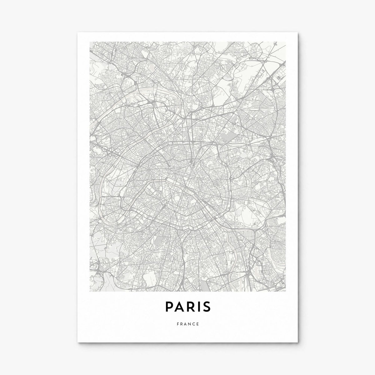 Paris Map Poster, print only (unframed)
