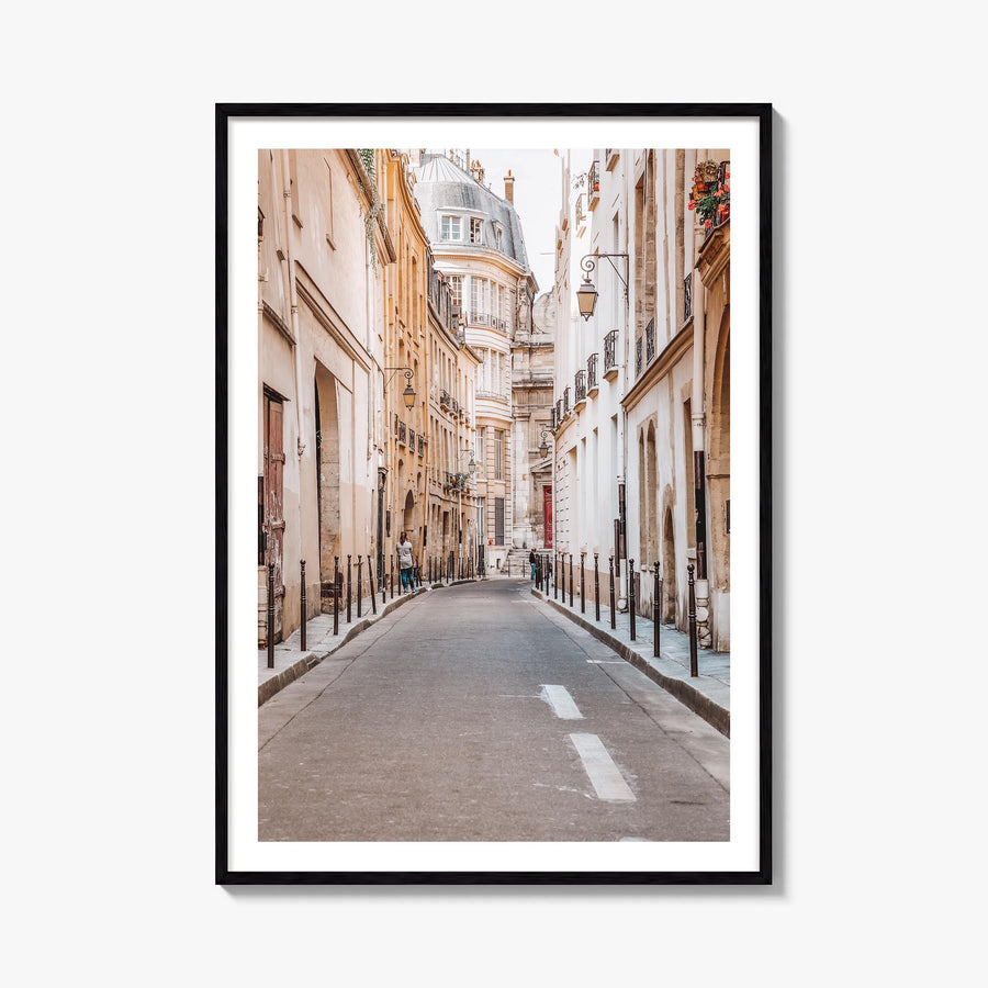 Paris no. 4 colorful photo poster of France – vertical wall art, unframed print shown in interior mockup