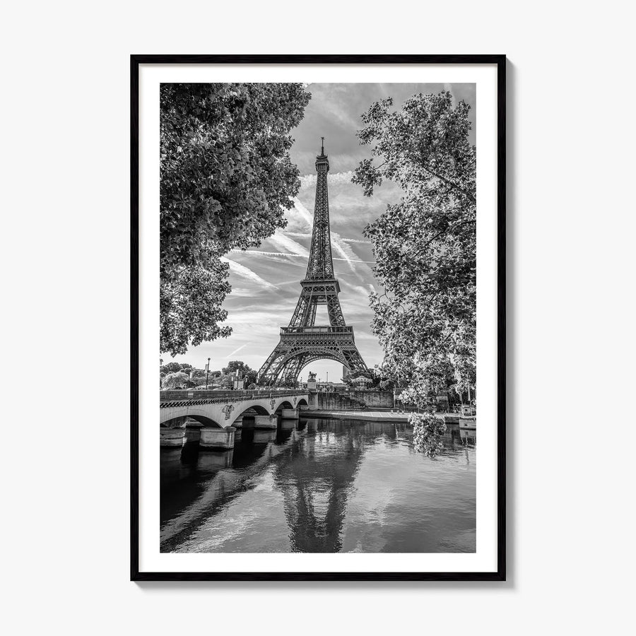 Paris Photo No 2 Poster, framed poster mockup, white border