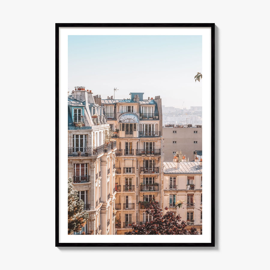 Paris Photo No 2 Poster, framed poster mockup, white border