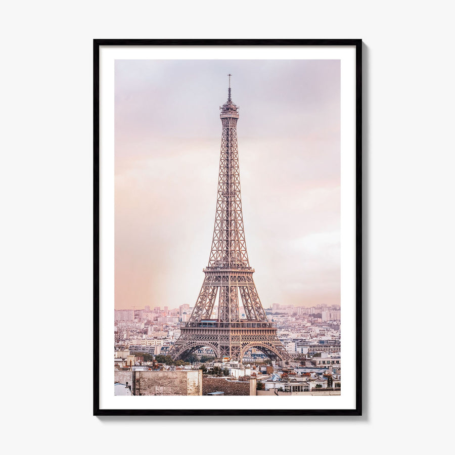 Paris Photo No 3 Poster, framed poster mockup, white border