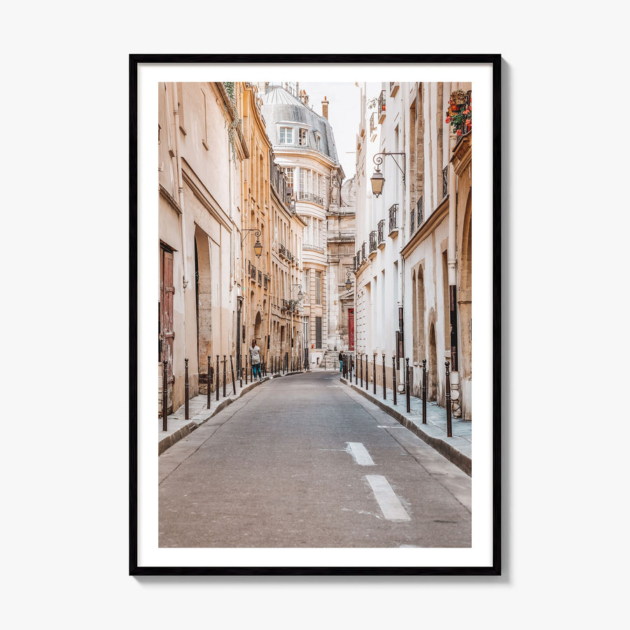 Paris Photo No 4 Poster, framed poster mockup, white border