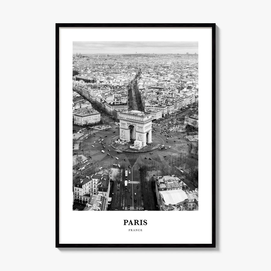 Paris Classic No 3 Poster, framed poster mockup