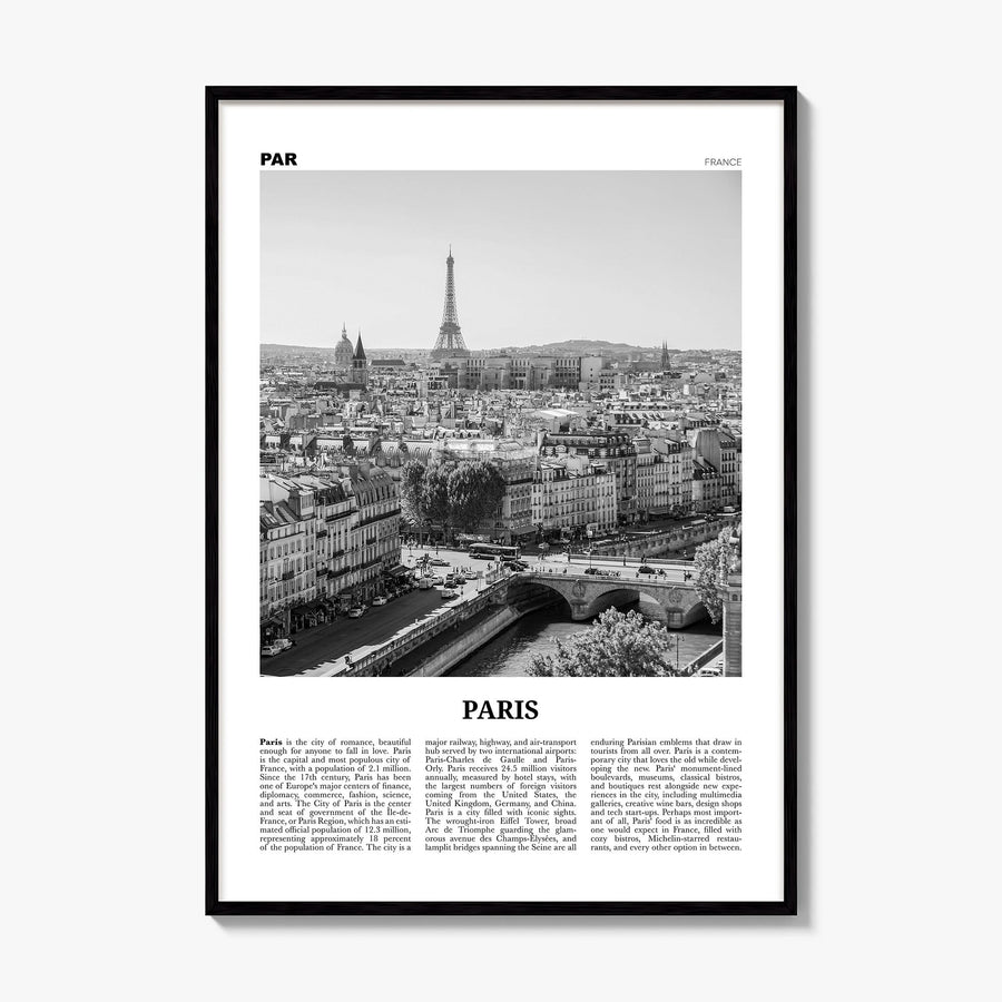 Paris Newspaper No 2 Poster, framed poster mockup