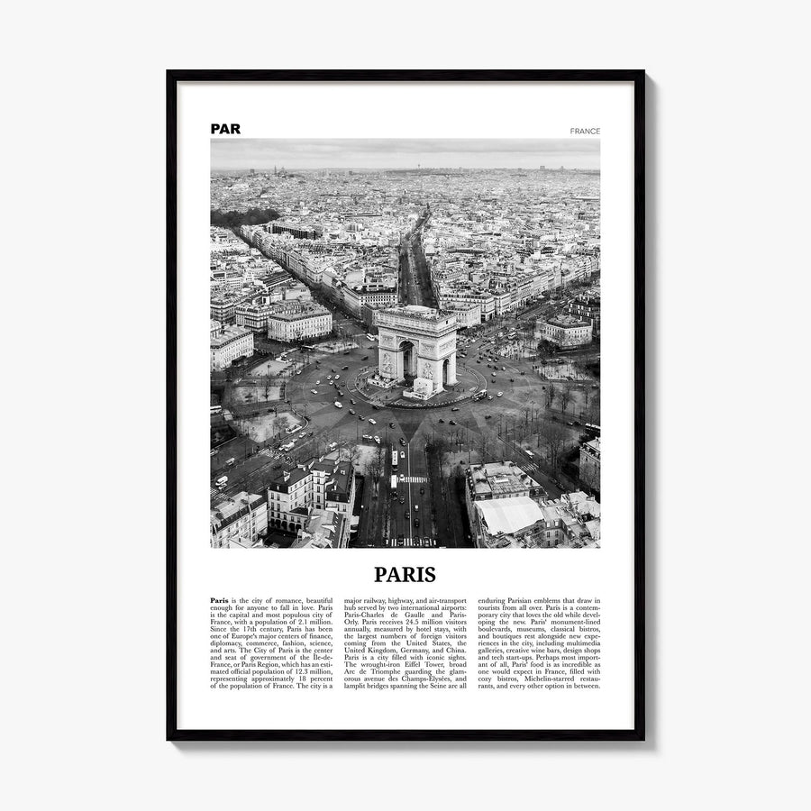Paris Newspaper No 3 Poster, framed poster mockup