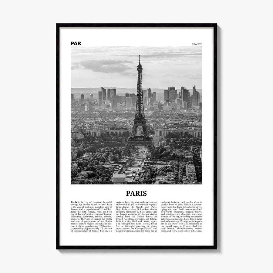 Paris Newspaper No 4 Poster, framed poster mockup