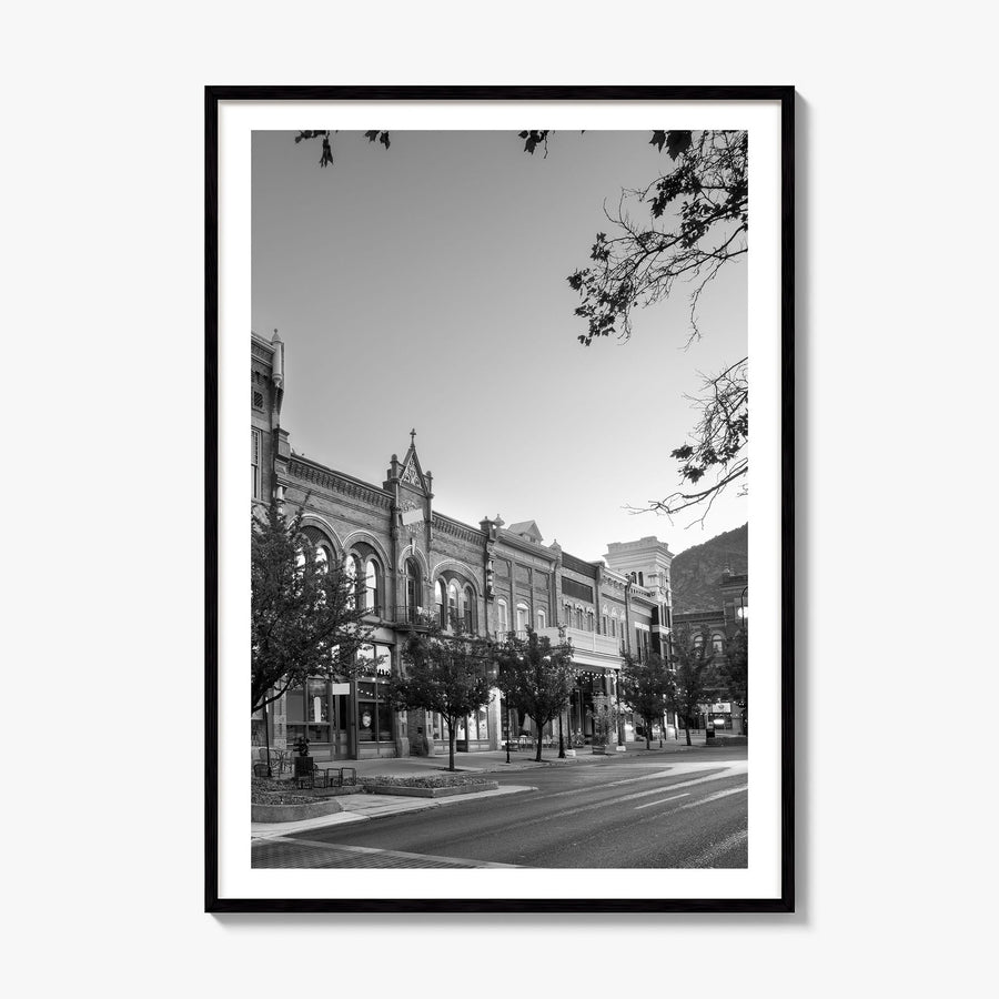 Park City Photo Poster, framed poster mockup, white border
