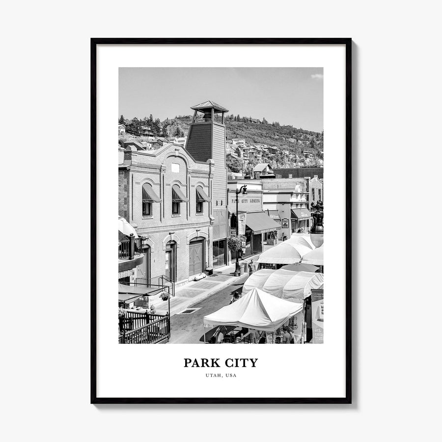 Park City Classic Poster, framed poster mockup