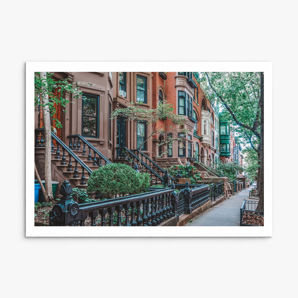 Park Slope Photo Poster, print only (unframed), white border