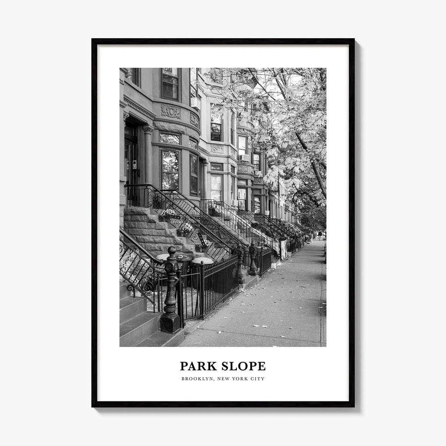 Park Slope Classic Poster, framed poster mockup