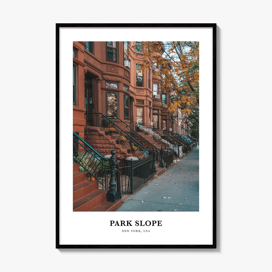Park Slope Classic Poster, framed poster mockup