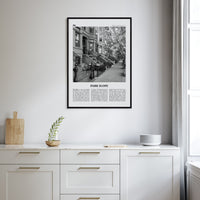 Park Slope Poster Nbourhood Travel B&W Poster