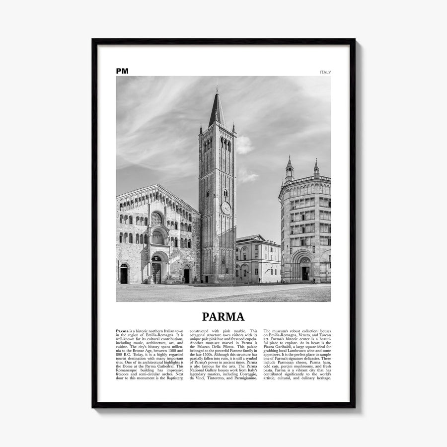 Parma Newspaper Poster, framed poster mockup