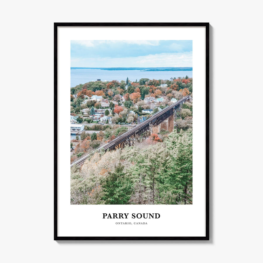 Parry Sound Classic Poster, framed poster mockup