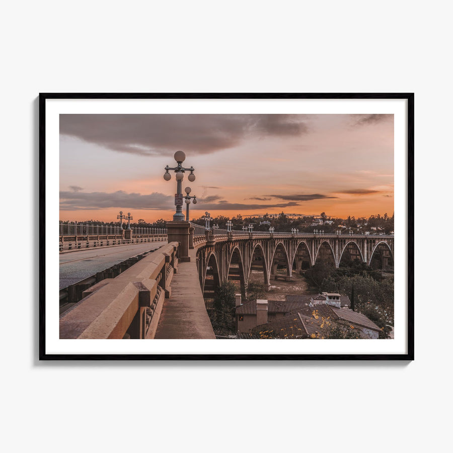Pasadena Photo Poster, framed poster mockup, white border