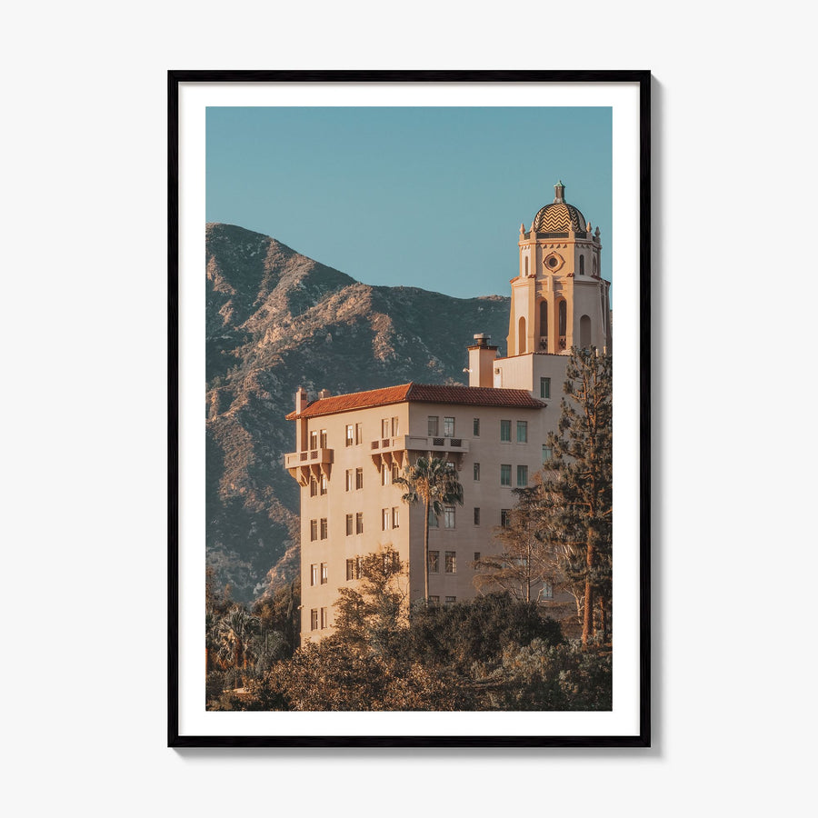 Pasadena Photo No 3 Poster, framed poster mockup, white border