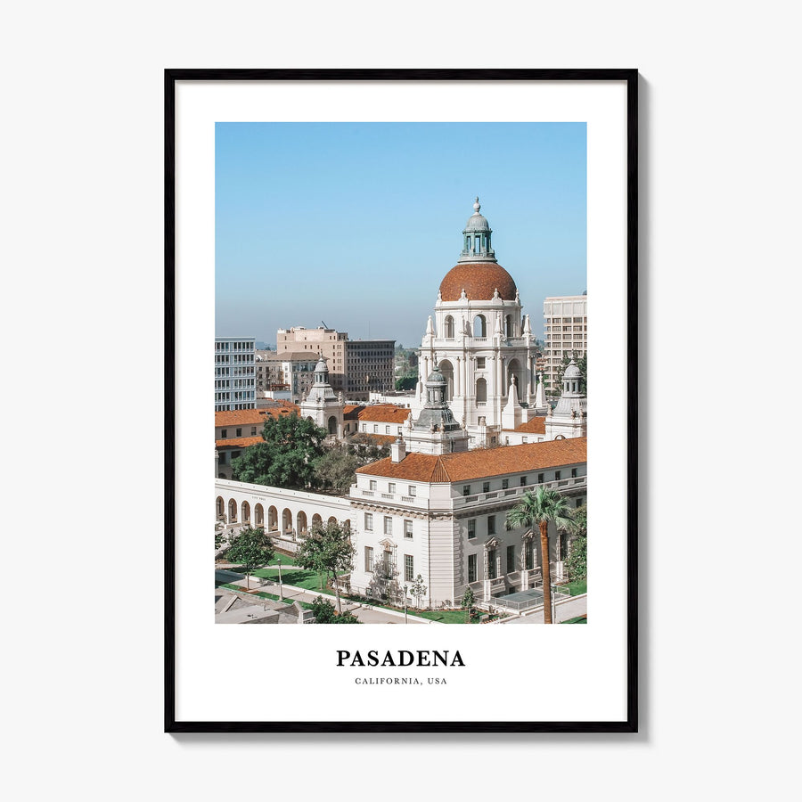 Pasadena Classic Poster, framed poster mockup