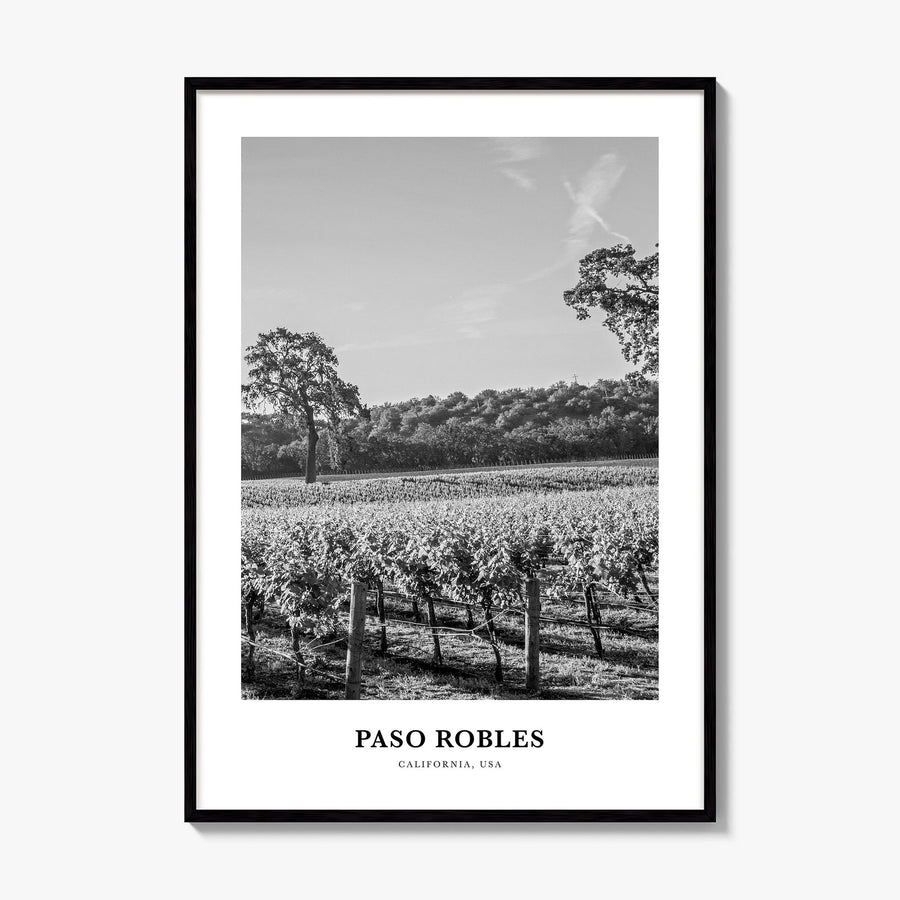 Paso Robles Classic Poster, framed poster mockup