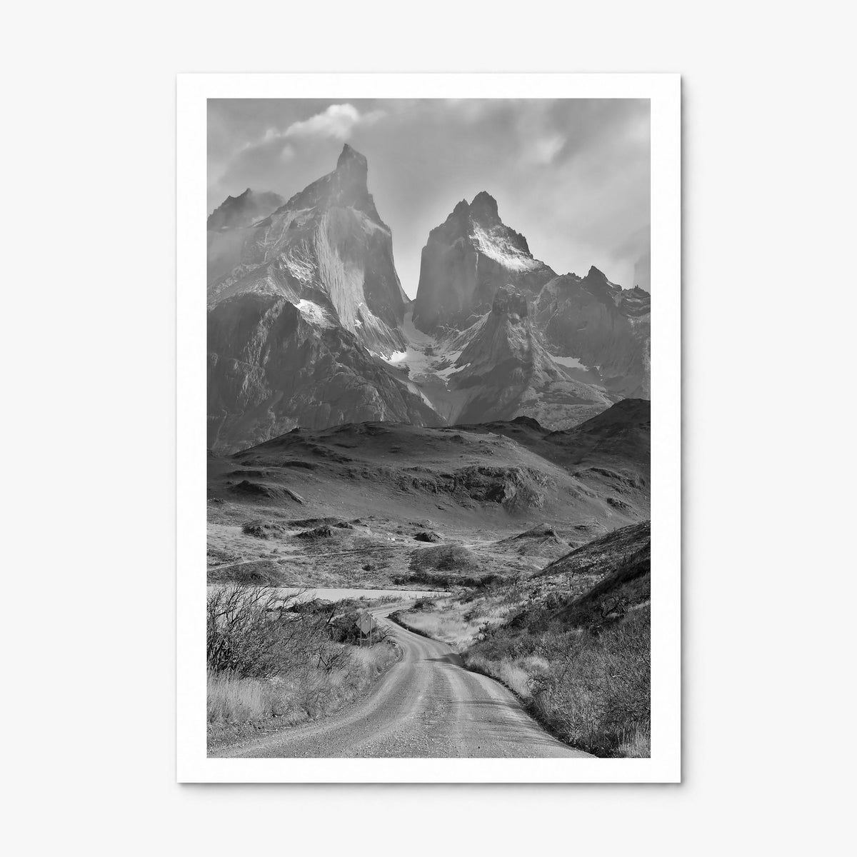 Patagonia Photo Poster, print only (unframed), white border