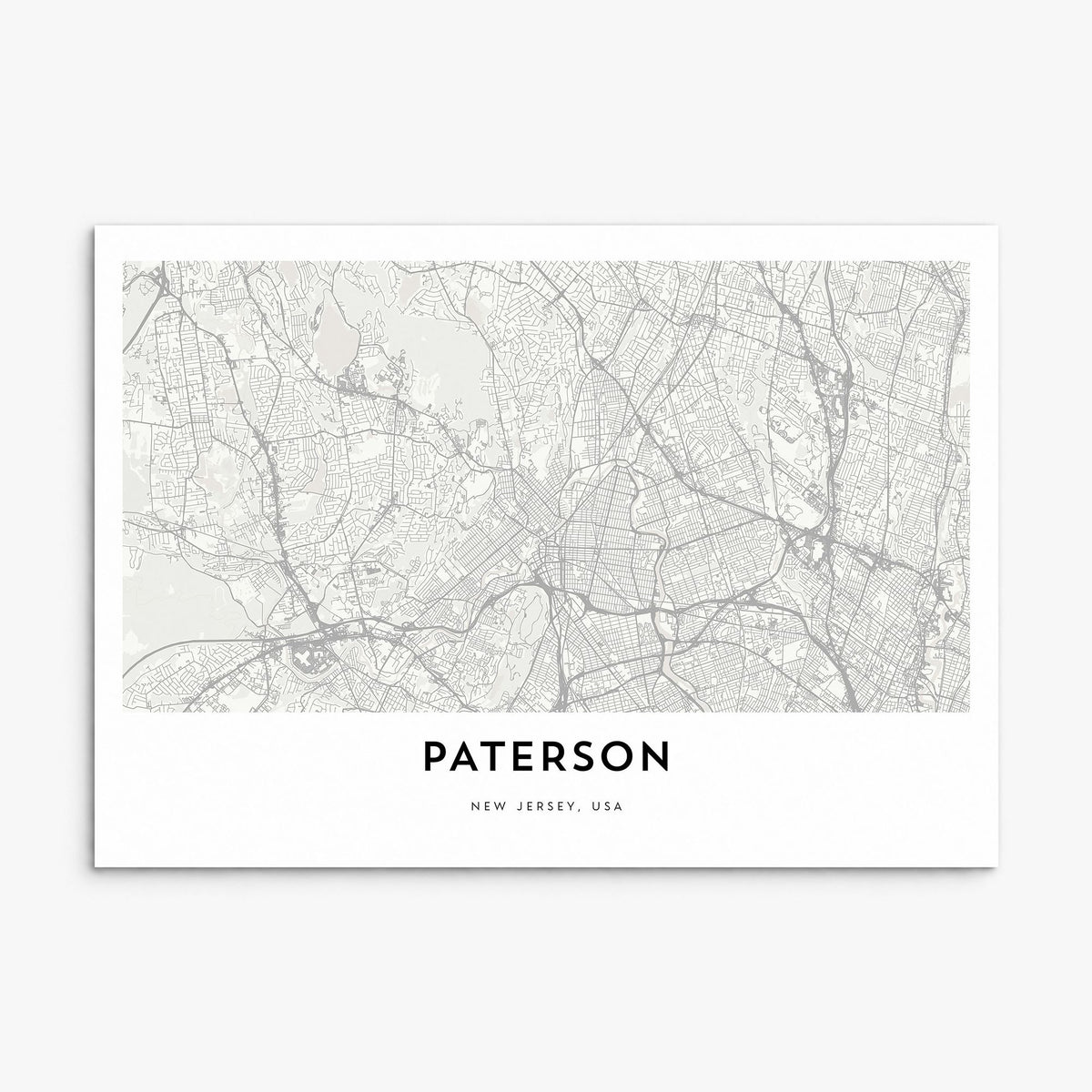 Paterson Map Poster, print only (unframed)