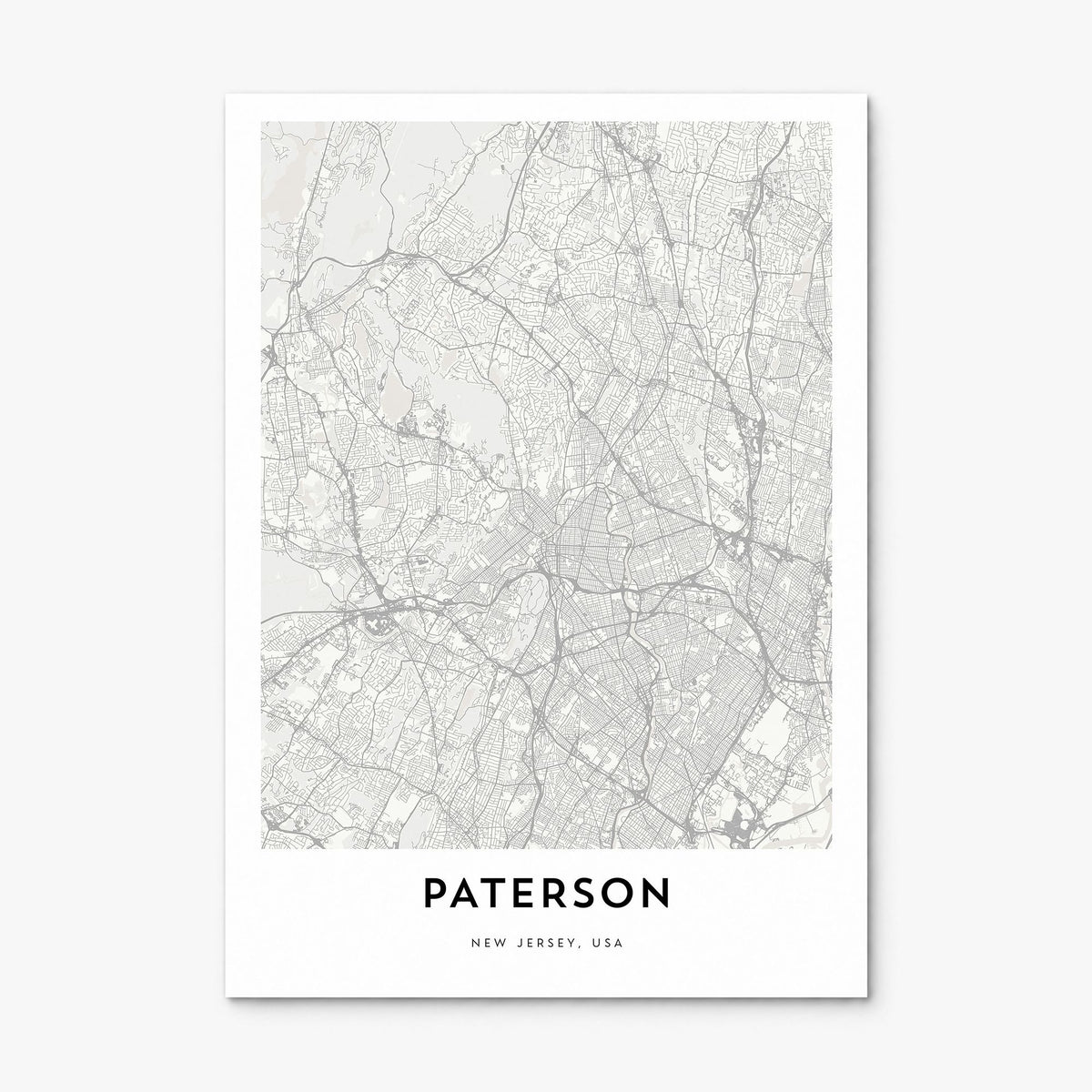Paterson Map Poster, print only (unframed)