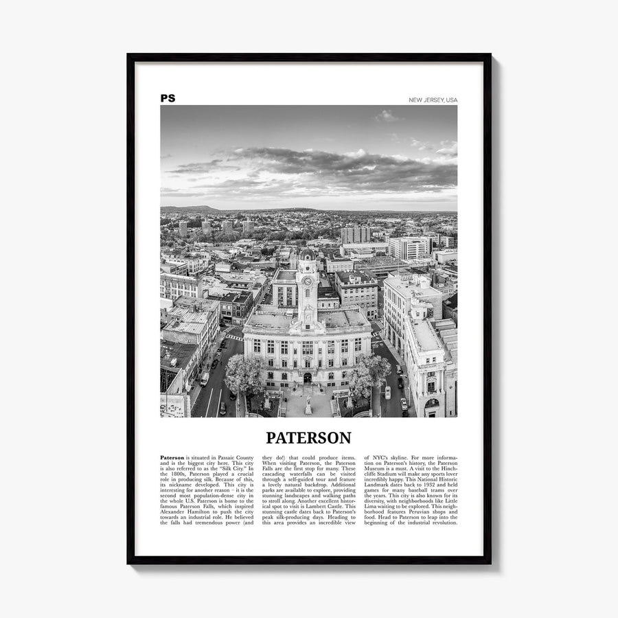 Paterson Newspaper Poster, framed poster mockup