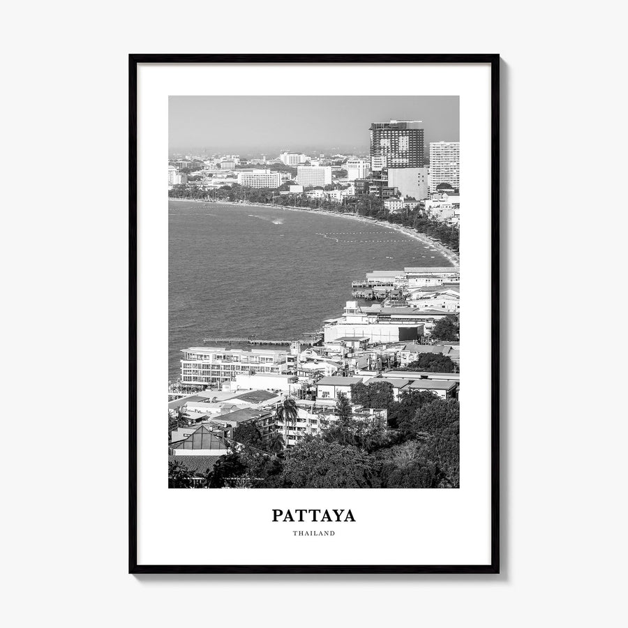 Pattaya Classic Poster, framed poster mockup