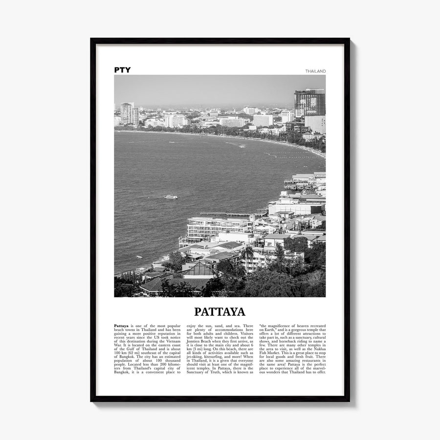 Pattaya Newspaper Poster, framed poster mockup