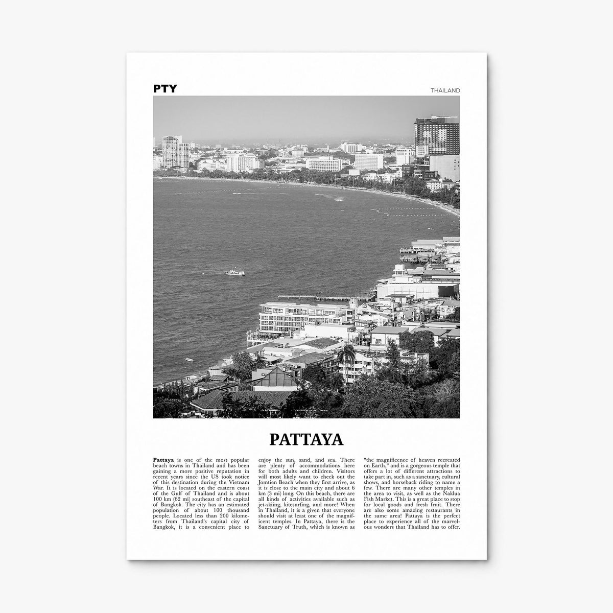 Pattaya Newspaper Poster, print only (unframed)