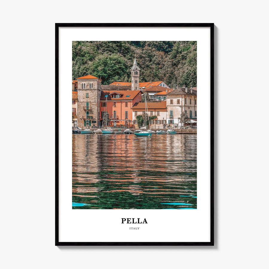 Pella, Italy Classic No 1 Poster, framed poster mockup