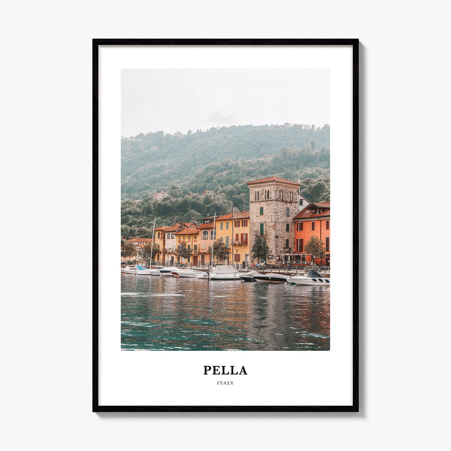 Pella, Italy Classic No 2 Poster, framed poster mockup