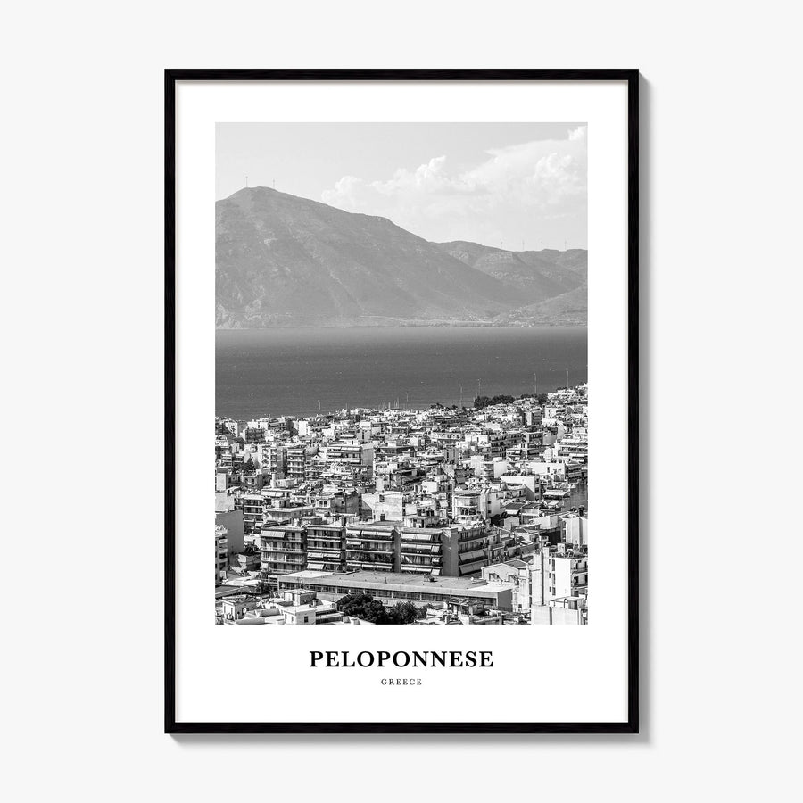 Peloponnese Classic Poster, framed poster mockup