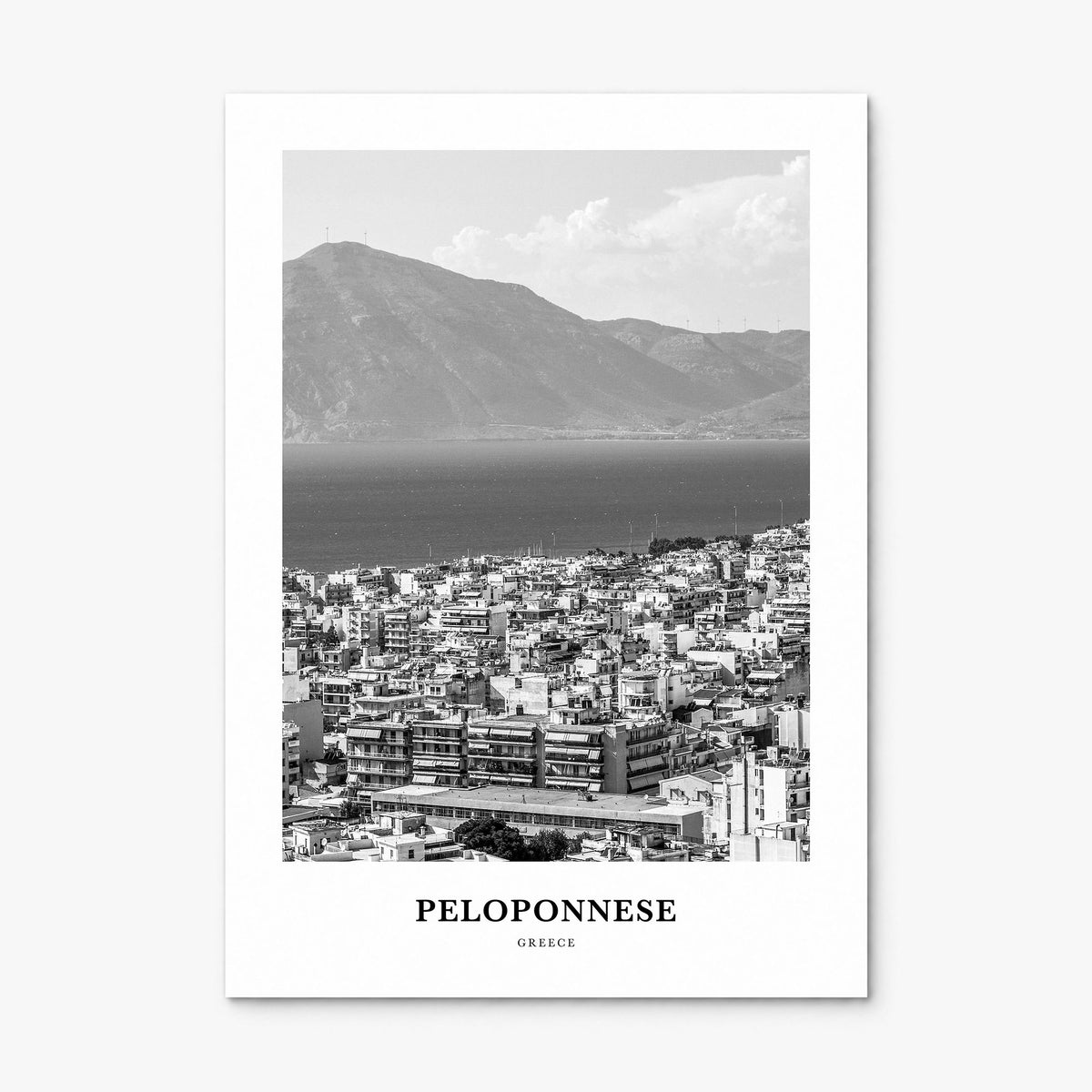 Peloponnese Classic Poster, print only (unframed)