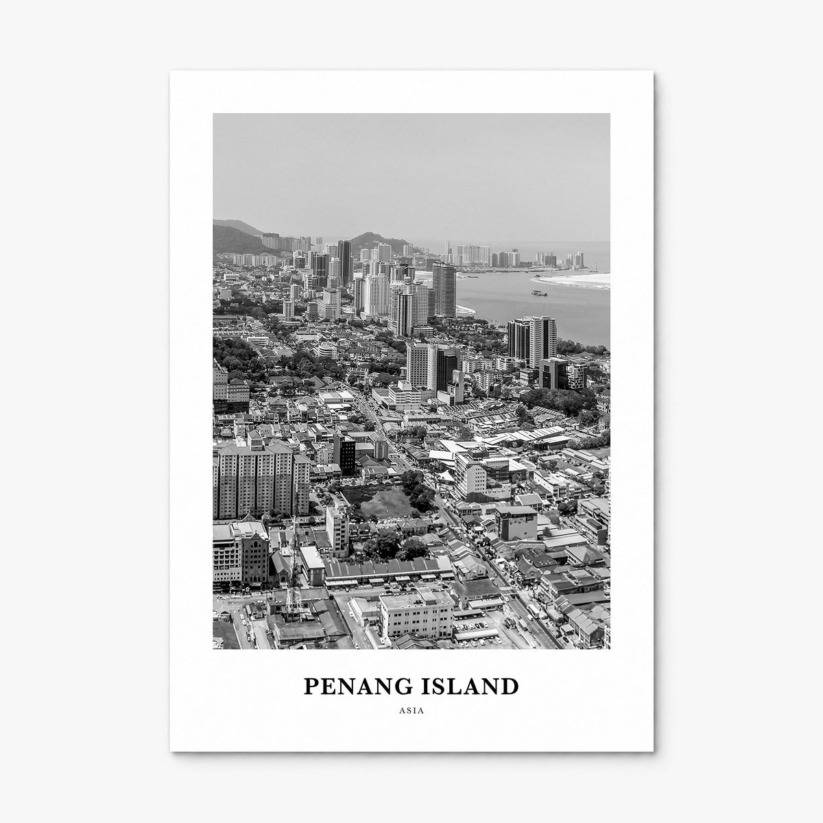 Penang Island Classic Poster, print only (unframed)