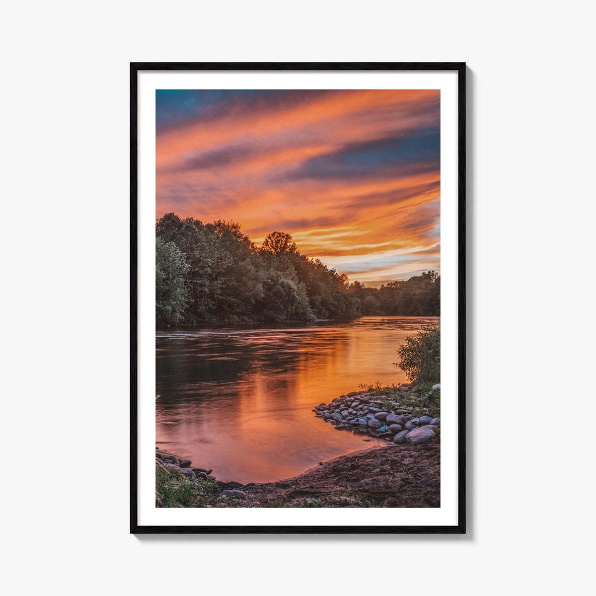 Pennsylvania no. 2 colorful photo poster of United States – vertical wall art, unframed print shown in interior mockup