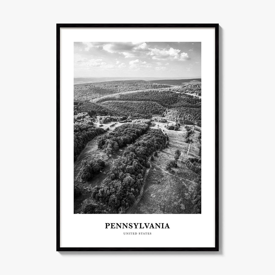 Pennsylvania Classic Poster, framed poster mockup