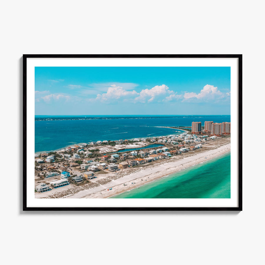 Pensacola Photo Poster, framed poster mockup, white border
