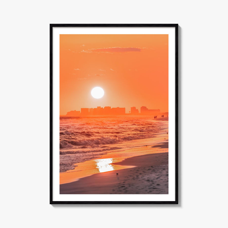 Pensacola no. 2 colorful photo poster of Florida, USA – vertical wall art, unframed print shown in interior mockup
