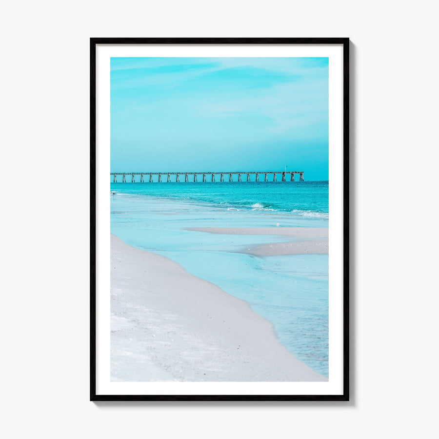 Pensacola Photo No 1 Poster, framed poster mockup, white border