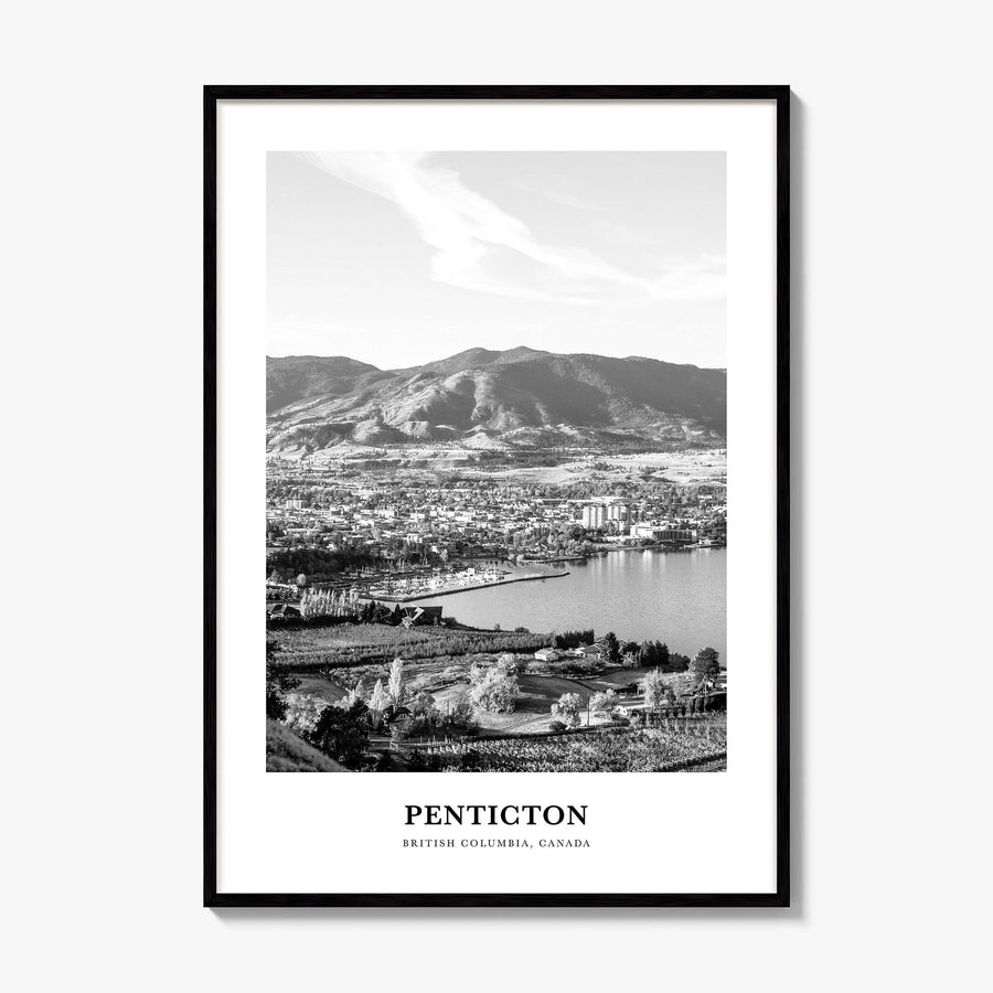 Penticton Classic Poster, framed poster mockup
