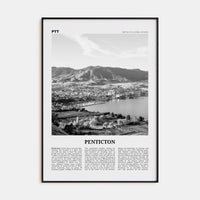 Penticton Poster None / 8x12 in Nbourhood Travel B&W Poster