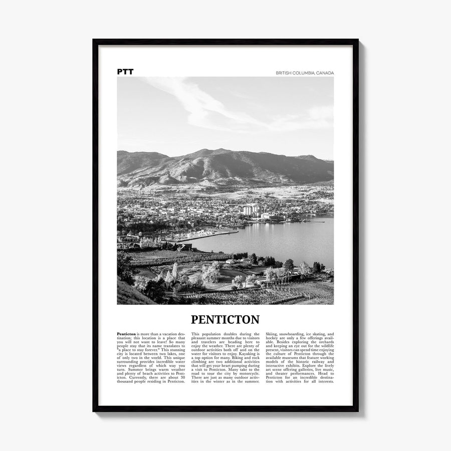 Penticton Newspaper Poster, framed poster mockup