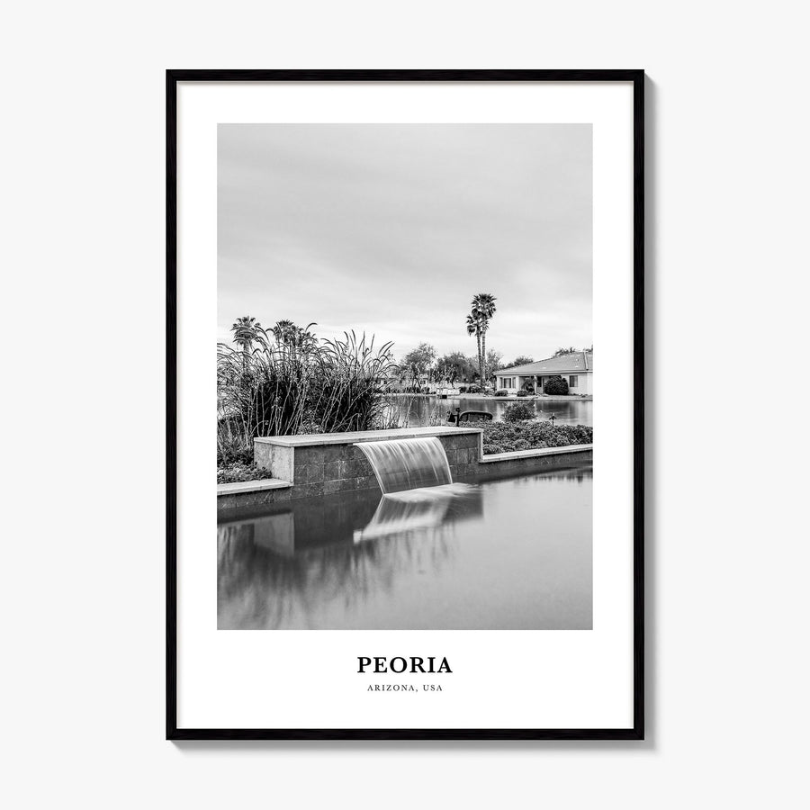 Peoria, Arizona Classic Poster, framed poster mockup