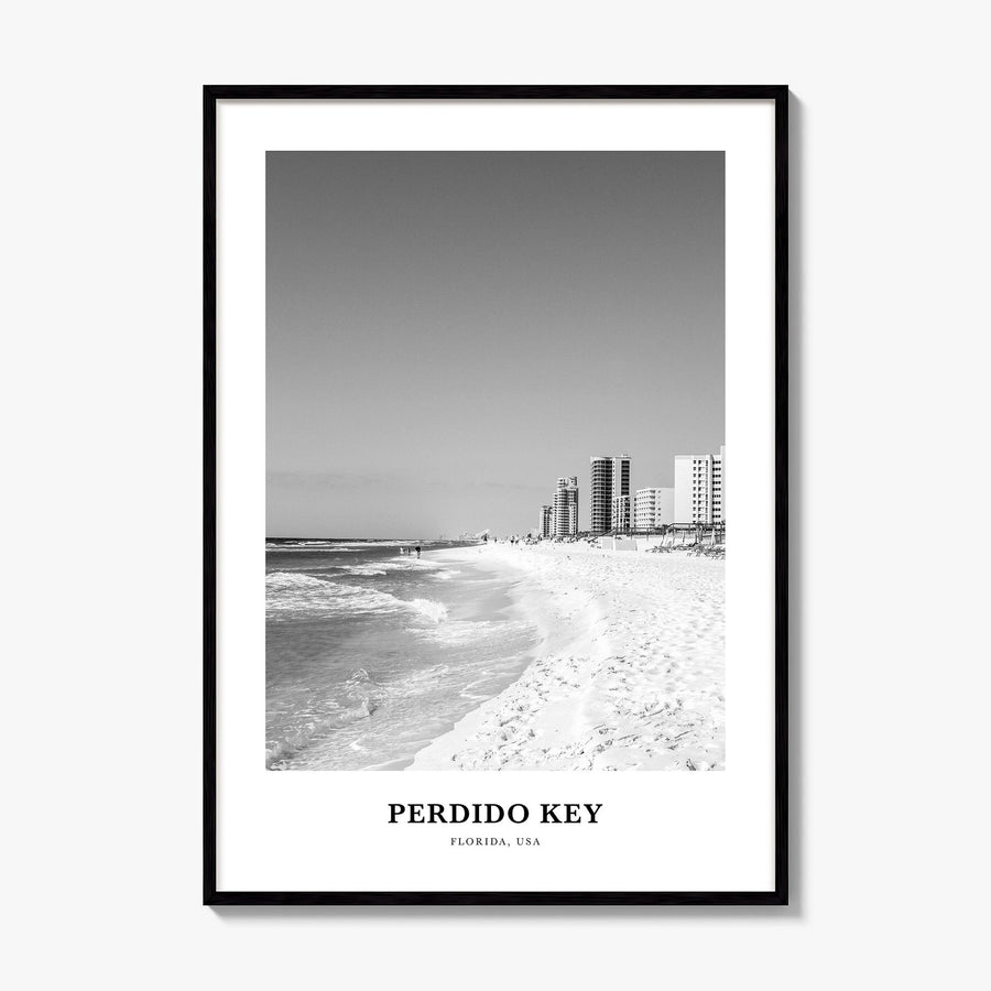 Perdido Key Classic Poster, framed poster mockup